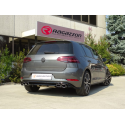 Pot d'échappement arrière en inox sortie ovale Volkswagen Golf Mk7.5 / 1.6TDi (85kW) 2018 - 2020