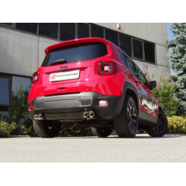 Pot d'échappement arrière 2 sorties en inox Jeep Renegade 1.3 T4 (110kW) 2018 - Aujourd’hui