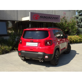 Pot d'échappement arrière en inox Jeep Renegade 1.3 T4 4WD (132kW) 2018 - 2020