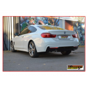 Pot d'échappement arrière en inox BMW Serie 3 F30 (Sedan) 316D (85kW) 2012 - 2015