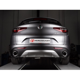 Silencieux arrière duplex en inox Alfa Romeo Stelvio(949) 2.0 Turbo Q4 (184kW) 2021 - Aujourd'hui