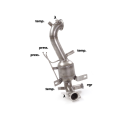 Catalyseur group n + Tube suppression filtre à particules  Alfa Romeo Giulietta(940) 1.6JTDm2 (88kW) 2015 - 2018