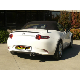 Silencieux arrière en inox 2 sorties 70mm MAZDA MX-5 TYP (ND) 1.5 (96KW) 2015 - AUJOURD'HUI