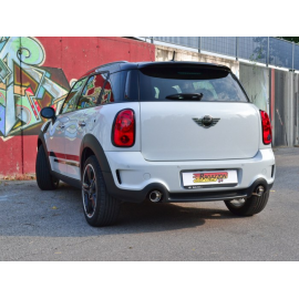 Silencieux arrière duplex 1 sortie ronde Sport Line 90mm MINI COUNTRYMAN R60 ALL4 1.6 COOPER D (82KW) 2011 - AUJOURD'HUI