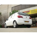 Silencieux arrière en inox 1 sortie ovale 110mm OPEL CORSA D 1.2 (59KW) 2006 - 2011