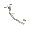 Tube de remplacement catalyseur + tube remplacement FAP en inox VOLKSWAGEN 1.6TDI (75KW) 2010 - 2015