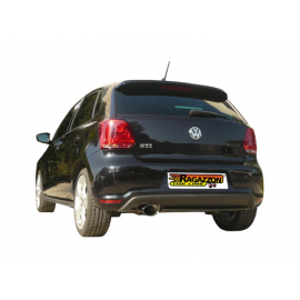 Silencieux arrière en inox Volkswagen Polo 6R 1.4TSI GTI (132KW) 09/2009 - 2014 sortie ovale Sport Line 135 x 90 mm