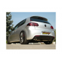 Silencieux Duplex arrière en inox 1 sortie ronde 102mm VOLKSWAGEN GOLF VI 2.0 GTI TSI (155KW) MAJORÉ Ø76MM 2009 - 2012