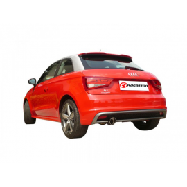 Échappement arrière en inox sortie ronde Audi A1 1.6TDI DPF (66/77KW) 09/2010 - AUJOURD'HUI