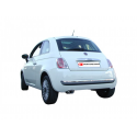 Pot d'échappement arrière en inox Fiat 500(Typ 312) 1.3 MJET (55KW) 02/2007 - 2010