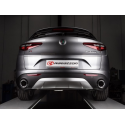 Pot d'Échappement arriere Inox Alfa Romeo Stelvio 2.0 Turbo Q4 (206kW) 2017 - Aujourd'hui