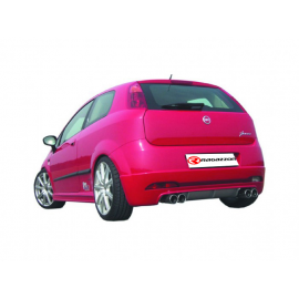 Silencieux arrière duplex en inox Fiat Grande Punto 1.9 MULTIJET (88KW) 09/2005 - 2012