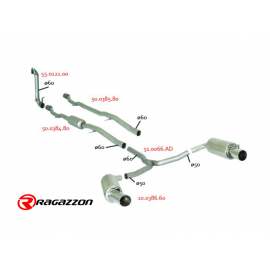 Fléxible avec tube intermédiaire groupe N sans silencieux en inox MINI COOPER S 1.6 (128KW) 11/2007 - 2010