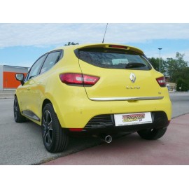 Silencieux d'échappement arrière en inox 1 sortie ronde 80mm Renault Clio IV 0.9TCE (66KW) 2012 - AUJOURD'HUI