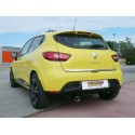 Silencieux d'échappement arrière en inox 1 sortie ronde 80mm Renault Clio IV 0.9TCE (66KW) 2012 - AUJOURD'HUI