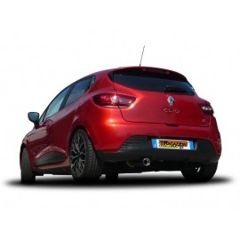 Silencieux d'échappement arrière en inox 1 sortie ronde 80mm Renault Clio IV 1.5DCI (55KW) 2012 - AUJOURD'HUI