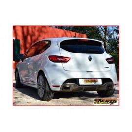 Silencieux d'échappement arrière duplex en inox 1 sortie ronde 54mm Renault Clio IV RS 1.6 TURBO (147KW) 2013 - AUJOURD'HUI