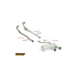 Tube de remplacement catalyseur en inox + ligne majoré en 70mm VOLKSWAGEN GOLF VI 2.0R TSI (199KW) 2010 - 2012