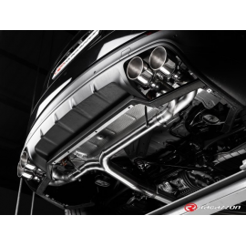 Sortie d'echappement en inox Porsche Cayenne (536) 3.0 V6 (250kW) 2017 - 2018 (no Euro6D-Temp)